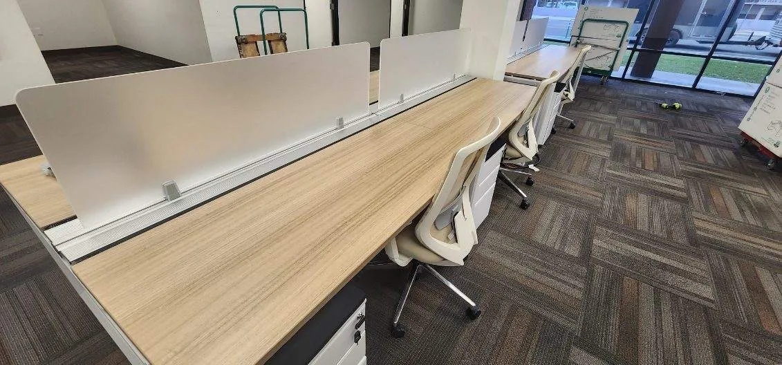 Office Setup with Panels